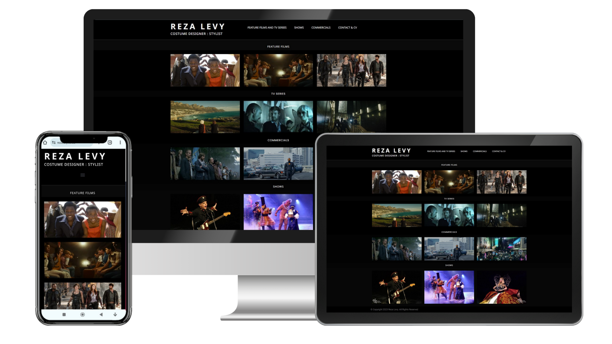 Reza Levy – Costume Designer & Stylist website