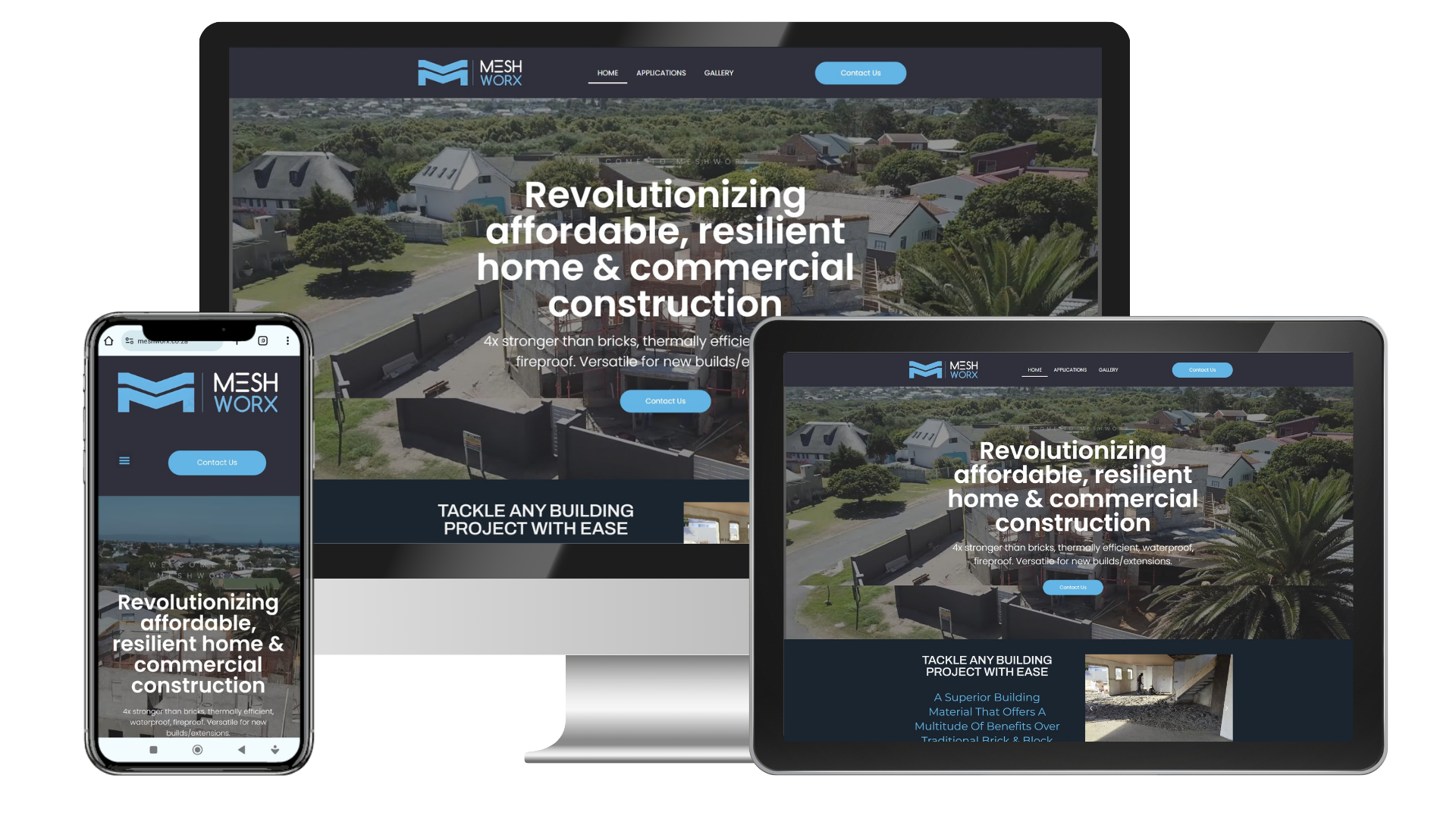 Mesh Worx – Construction company website