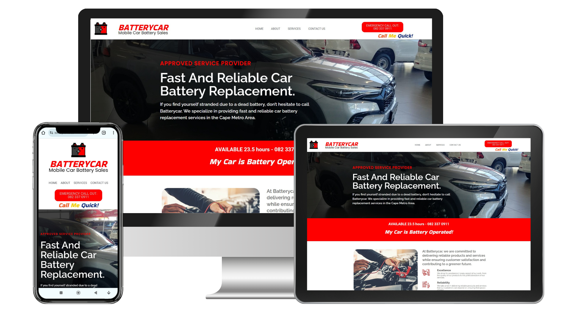 BatteryCar – Mobile car battery sales website