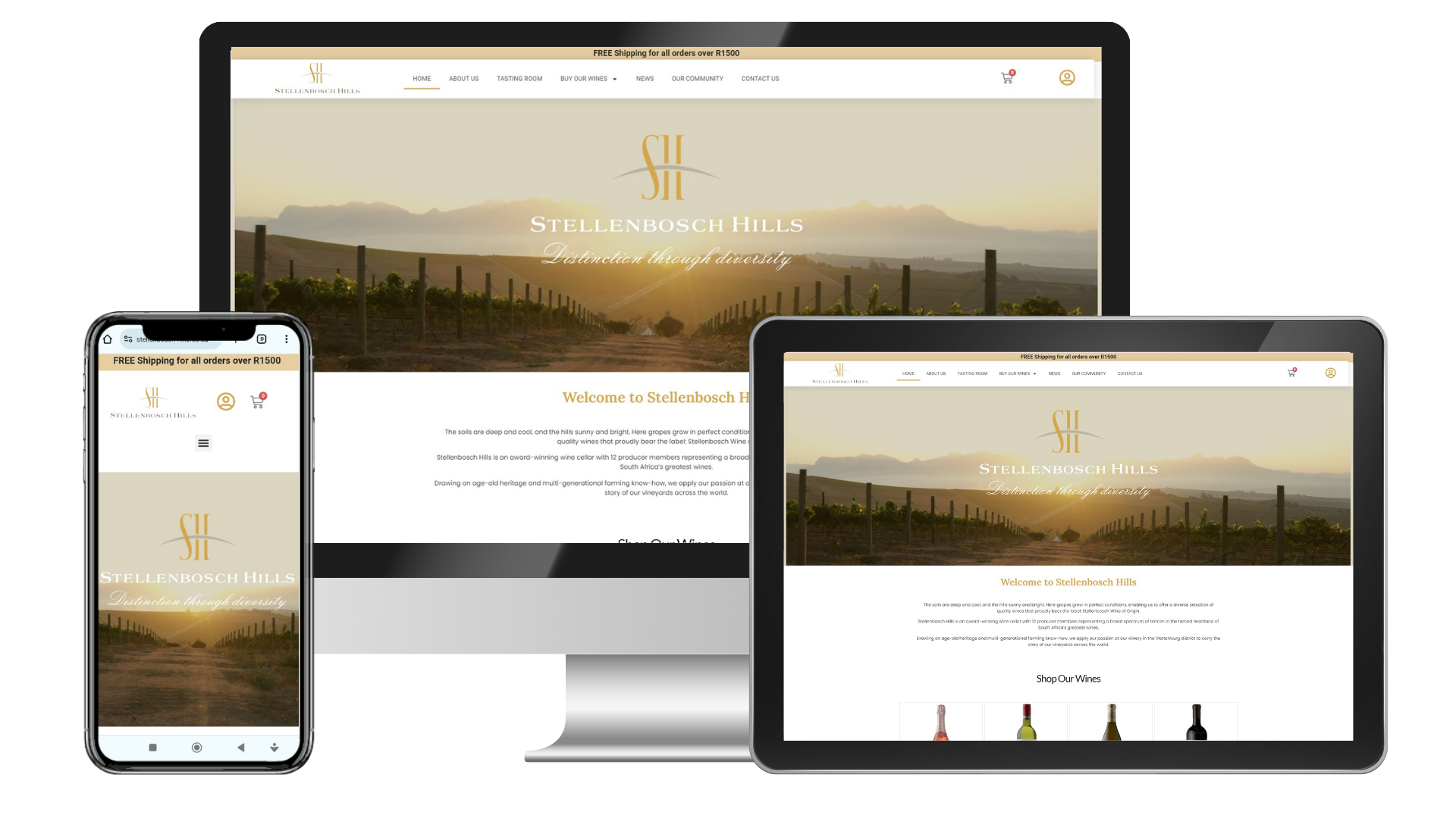 Stellenbosch Hills – Wine estate website